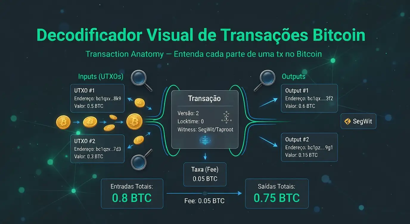 Decodificador visual de transações Bitcoin (Transaction Anatomy ...