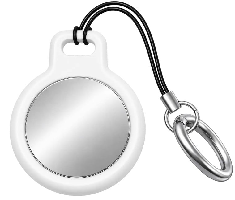 Smart Tag de rastreamento da KriptoBR presa a um chaveiro