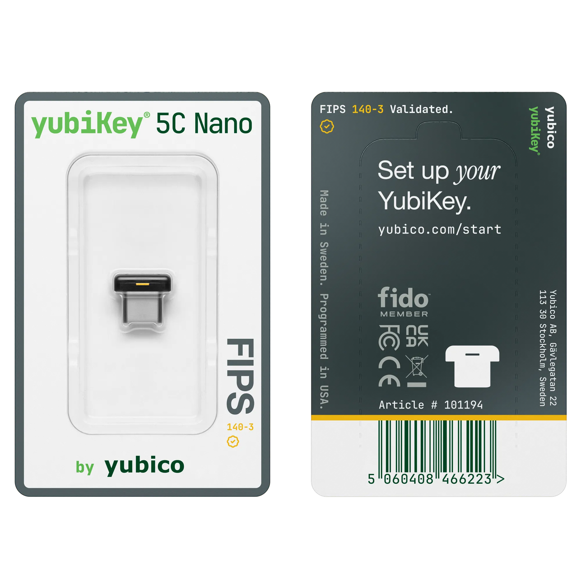 YubiKey 5C Nano FIPS (140-3)
