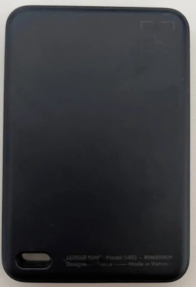 Ledger Nano Gen5 original, vista traseira