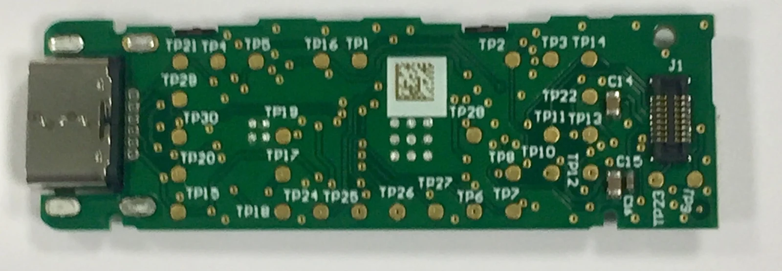 Parte traseira da placa de circuito impresso (PCB) da Ledger Nano S Plus