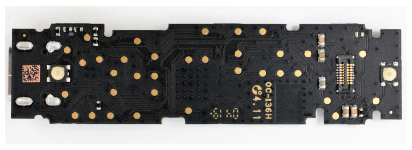 PCB preta da Ledger Nano X revisão 1, parte traseira