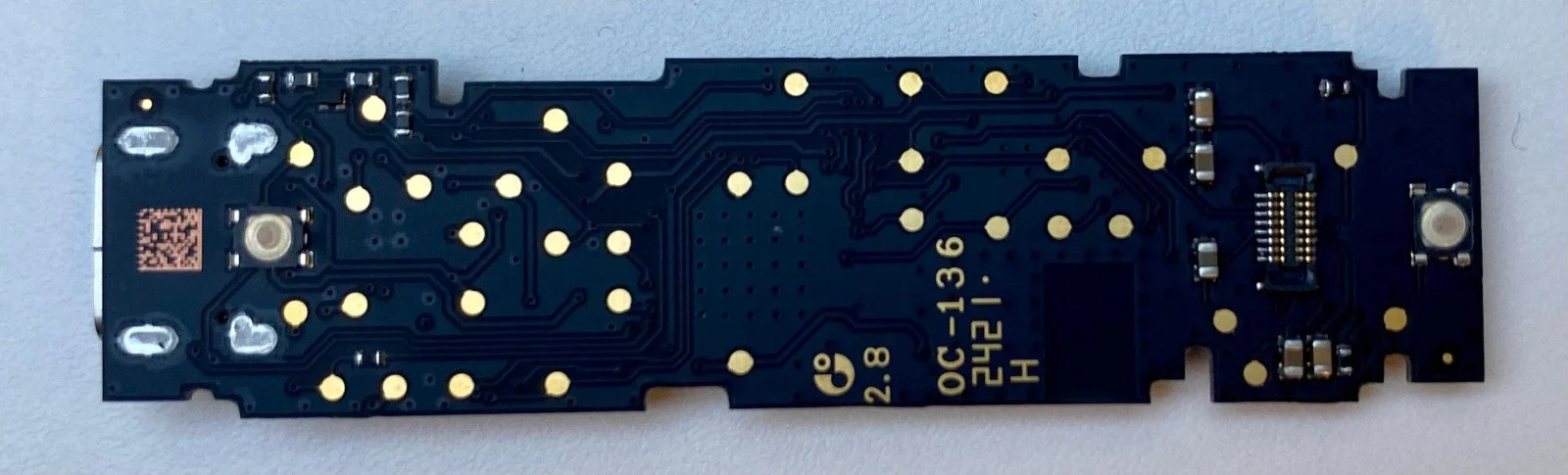 PCB preta da Ledger Nano X revisão 3, parte traseira